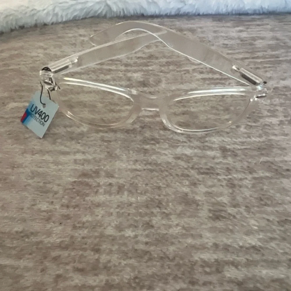 Wayfarer Clear Transparent Frame Clear Lens Glasses UV400 New